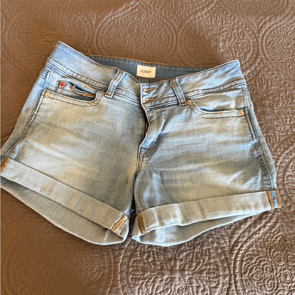 Hudson Jeans Light Wash Denim Shorts